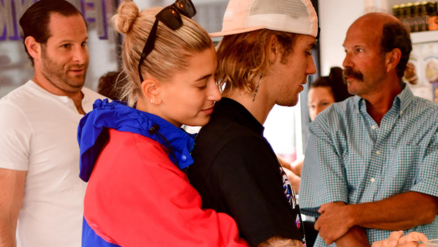 justin bieber hailey baldwin ice cream