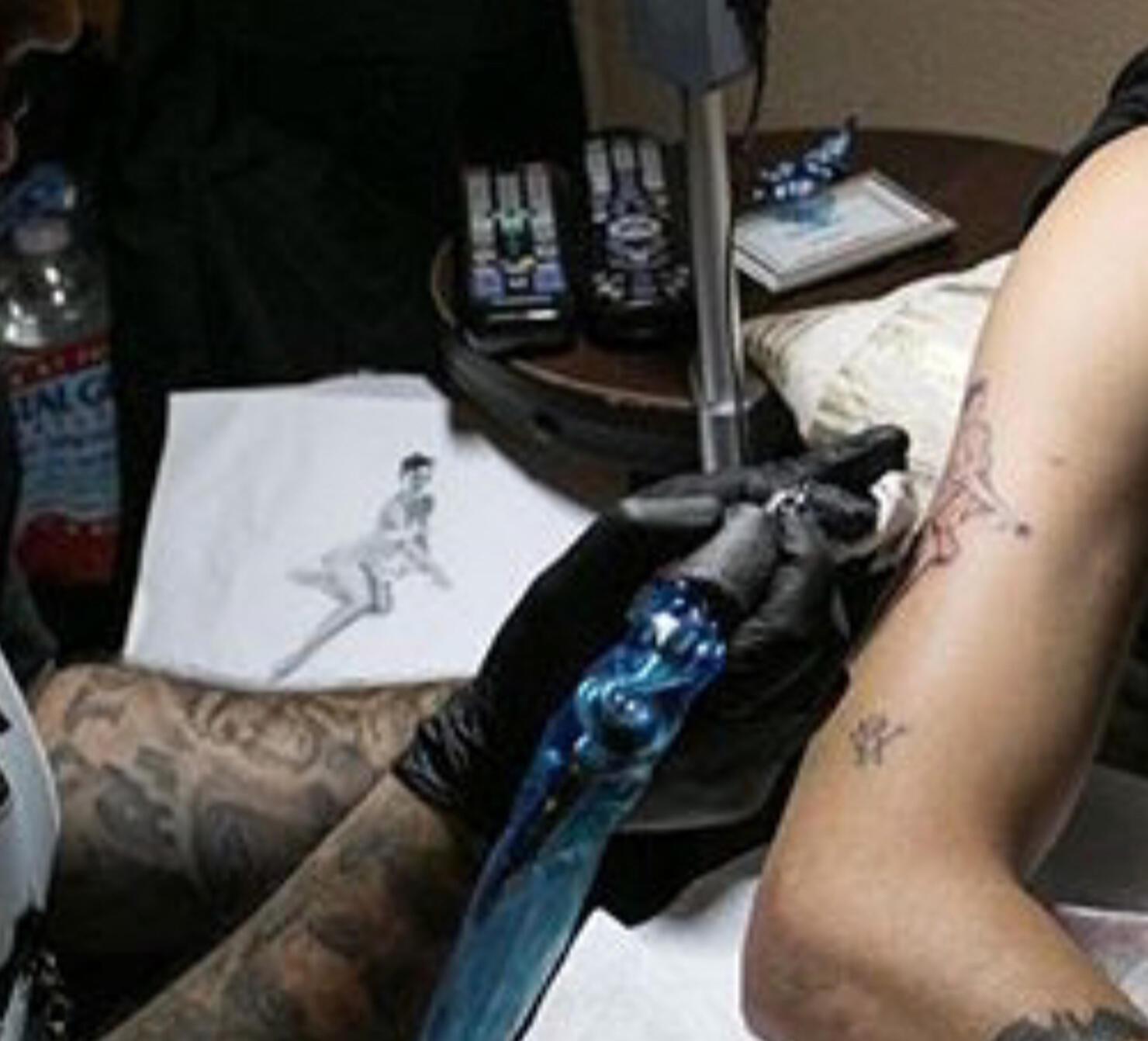 Did G-Eazy Just Get A Tattoo Of Halsey On His Arm? 