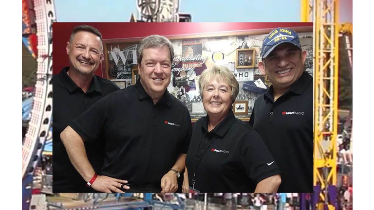 WHO Radio Show Hosts Jeff Angelo, Van and Bonnie, Simon Conway