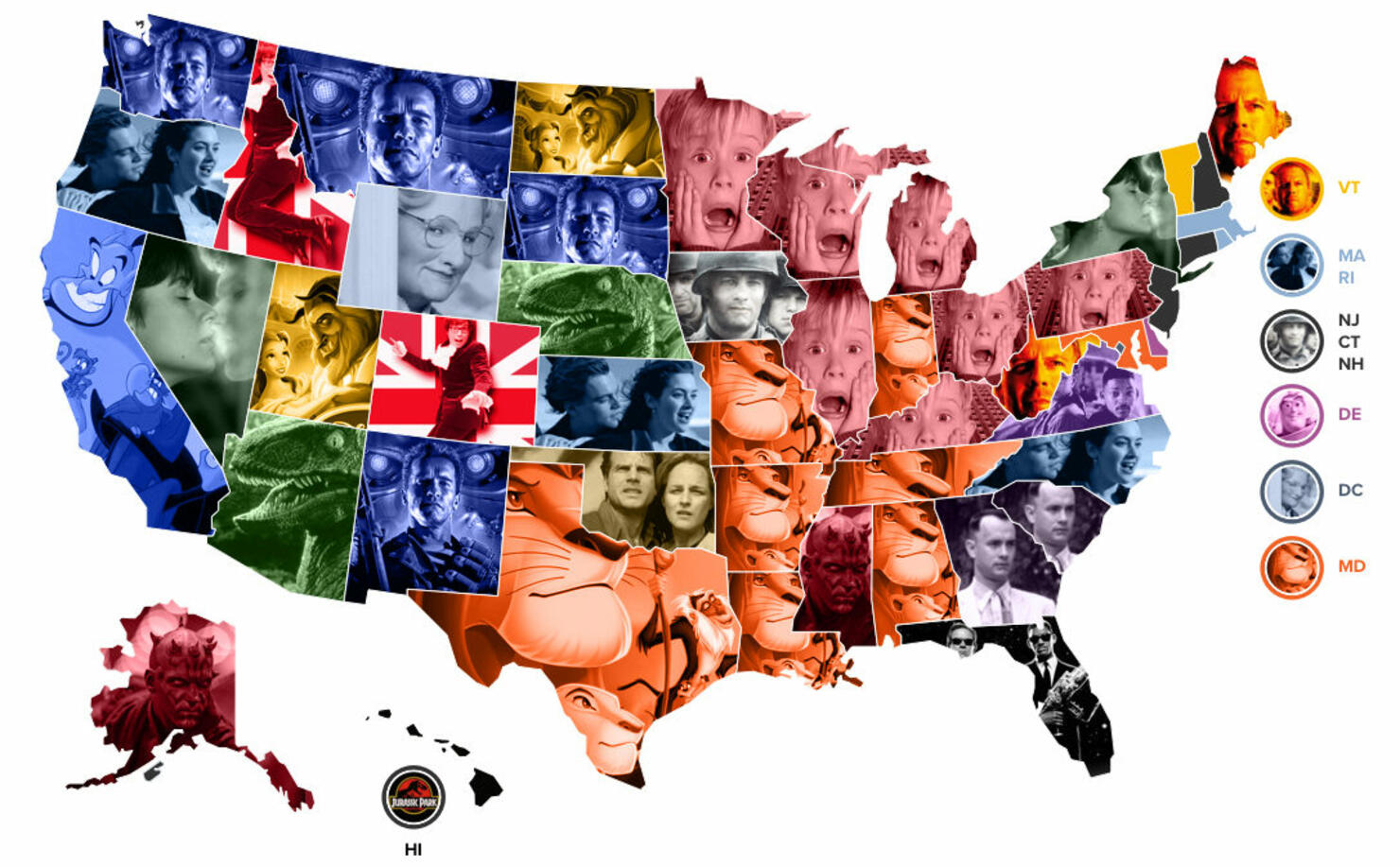 The Most Popular 90s Movie In Every State | iHeart