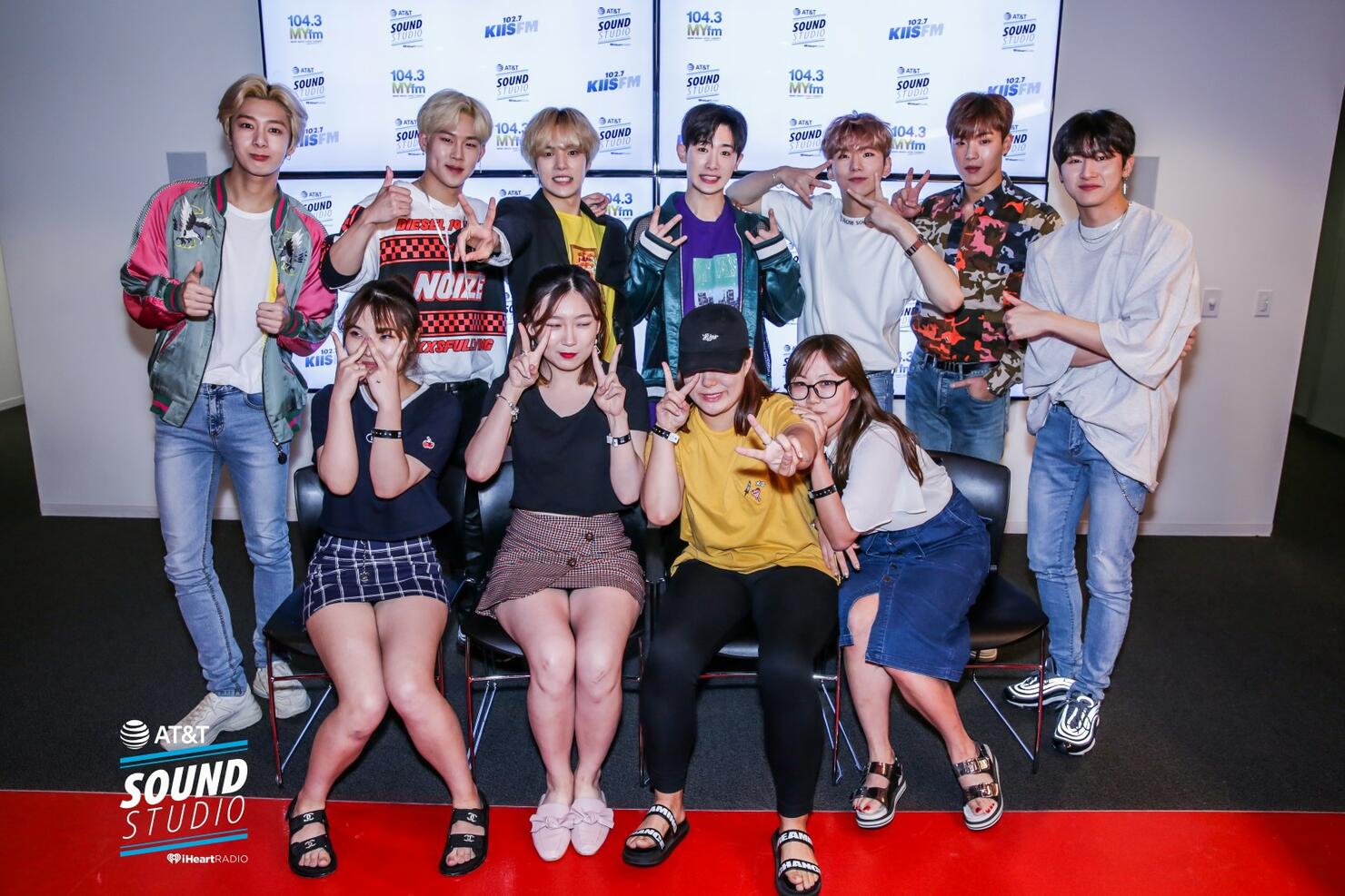 Monsta X at KIIS FM's AT&T Sound Studio