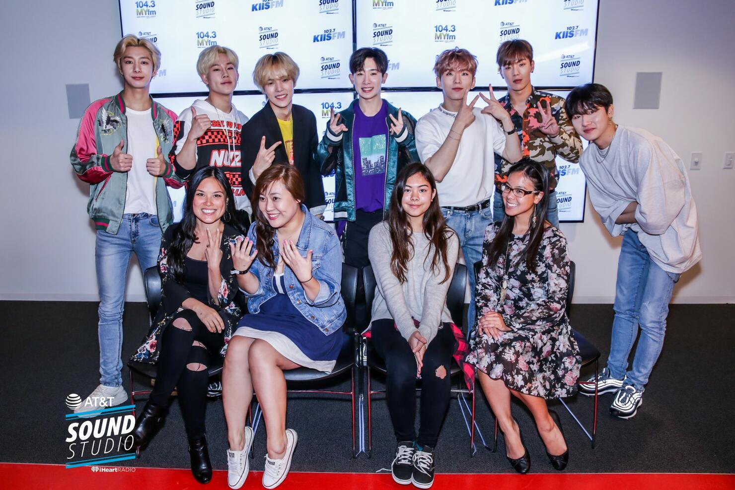 Monsta X at KIIS FM's AT&T Sound Studio
