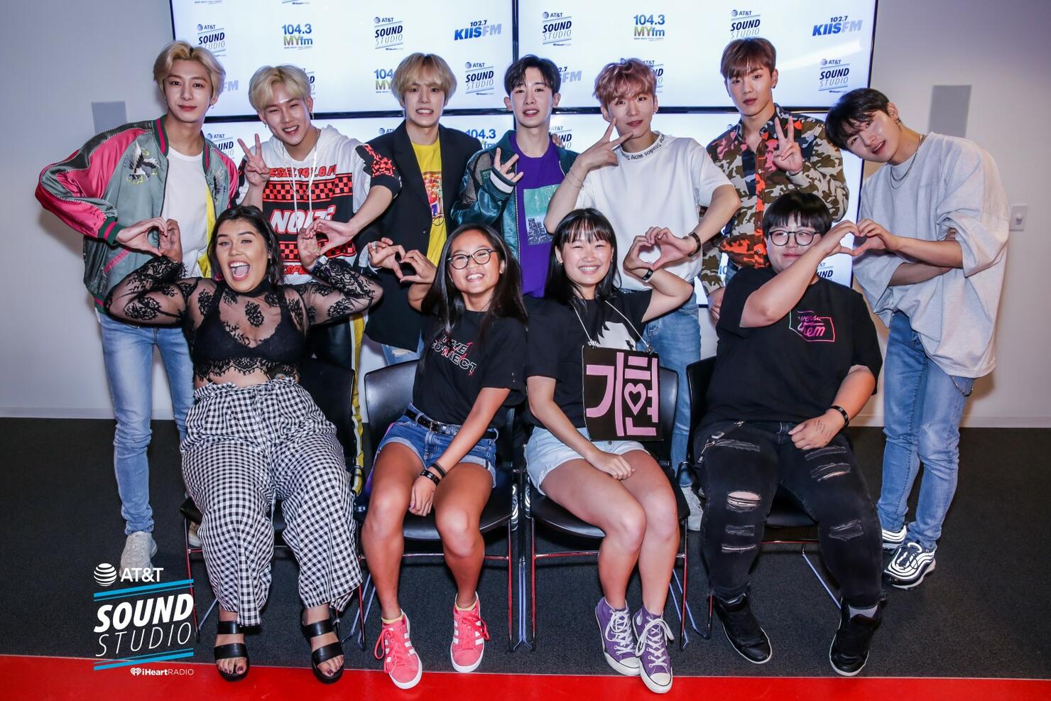 Monsta X at KIIS FM's AT&T Sound Studio
