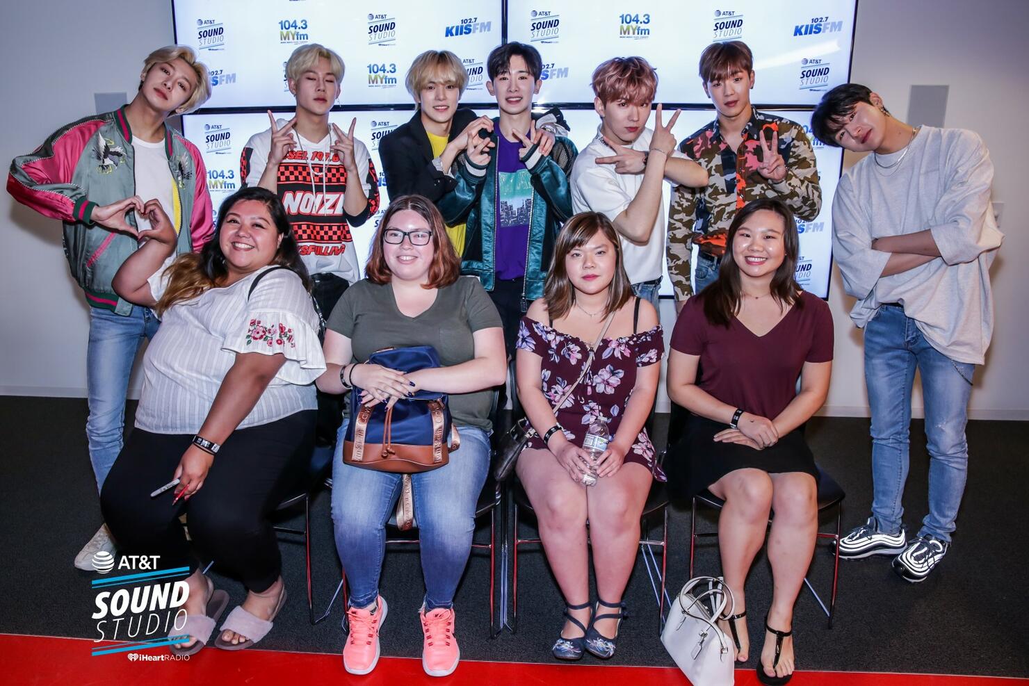 Monsta X at KIIS FM's AT&T Sound Studio