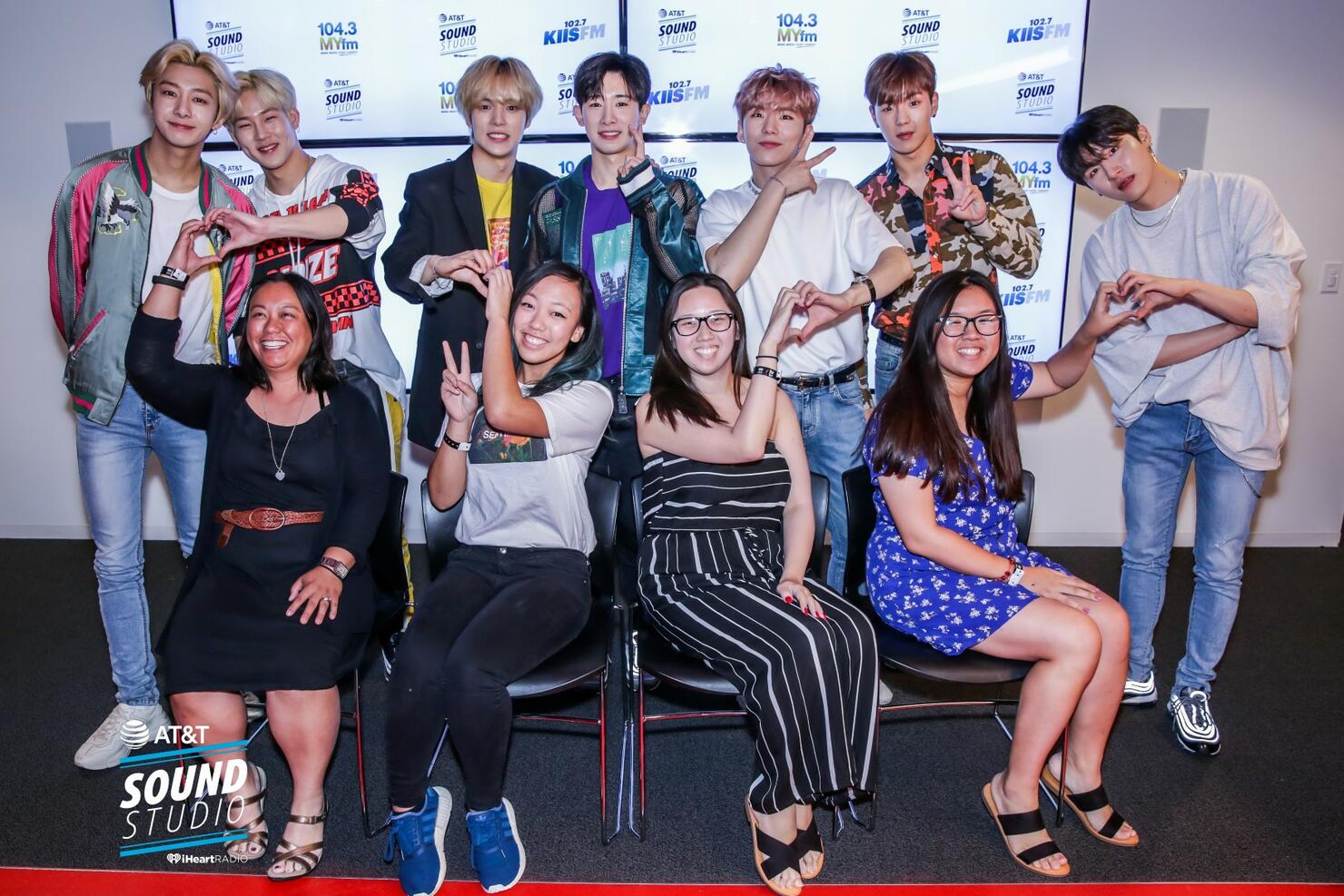 Monsta X at KIIS FM's AT&T Sound Studio