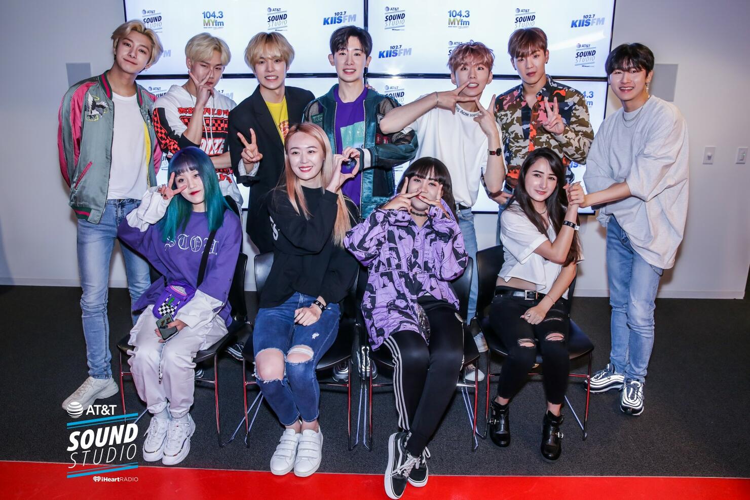 Monsta X at KIIS FM's AT&T Sound Studio