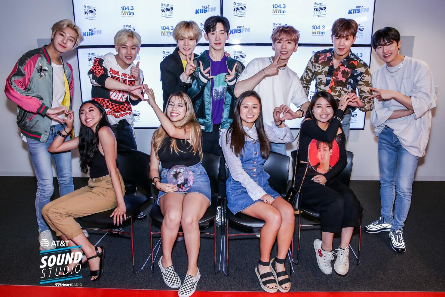 Monsta X at KIIS FM's AT&T Sound Studio