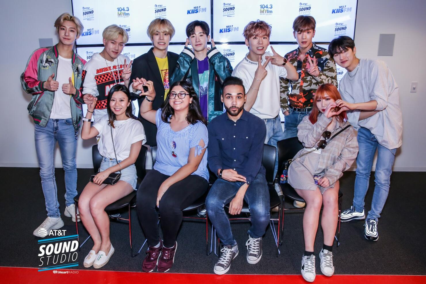 Monsta X at KIIS FM's AT&T Sound Studio