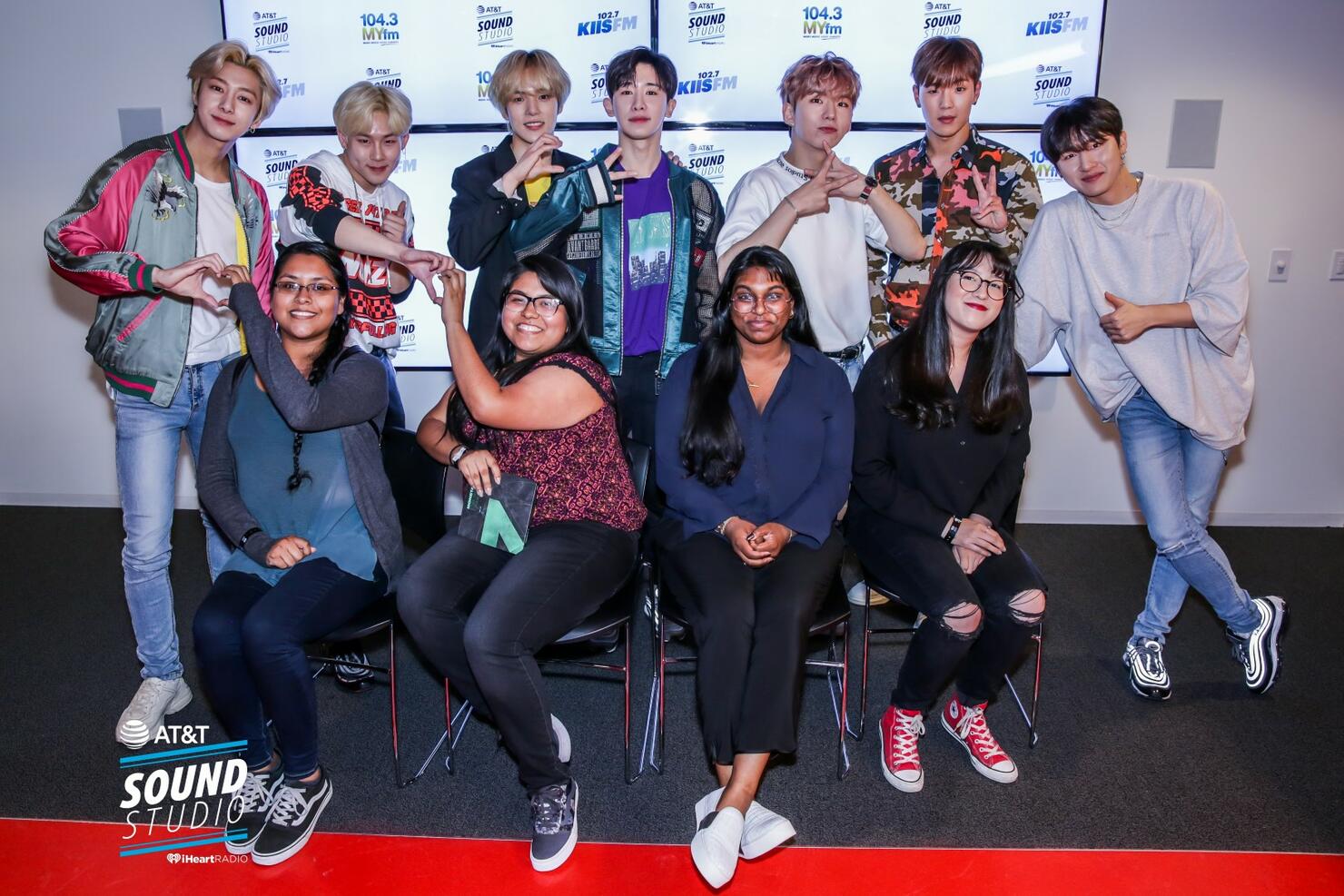 Monsta X at KIIS FM's AT&T Sound Studio