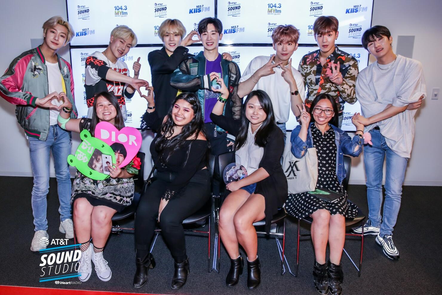 Monsta X at KIIS FM's AT&T Sound Studio