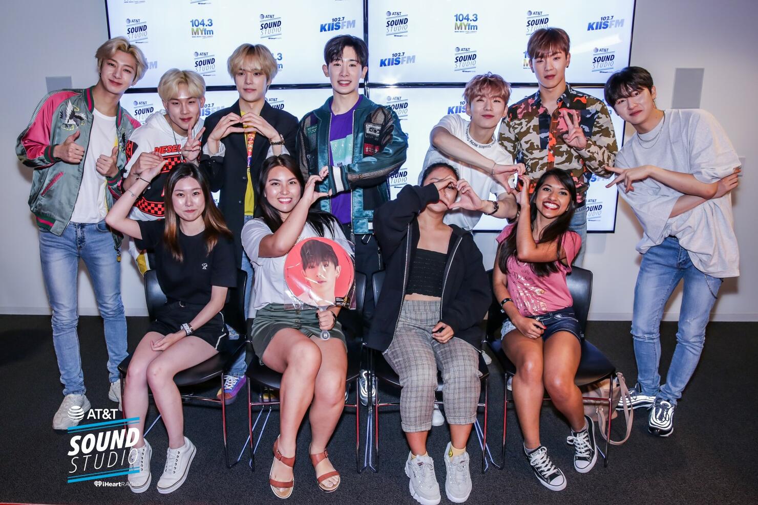 Monsta X at KIIS FM's AT&T Sound Studio
