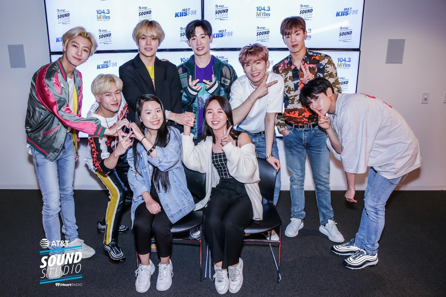 Monsta X at KIIS FM's AT&T Sound Studio