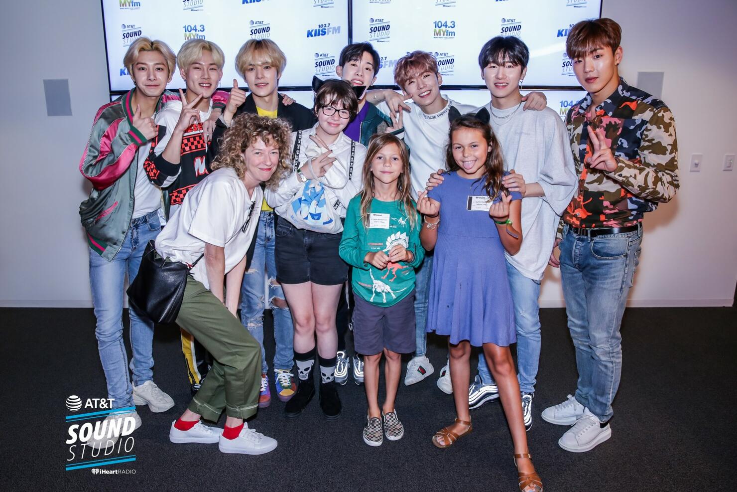 Monsta X at KIIS FM's AT&T Sound Studio
