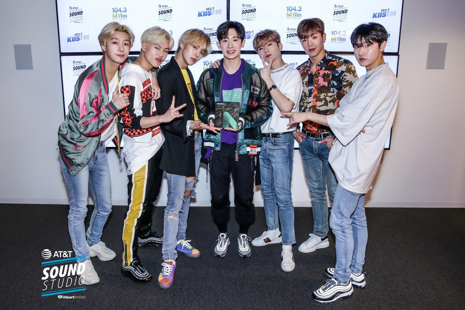 Monsta X at KIIS FM's AT&T Sound Studio