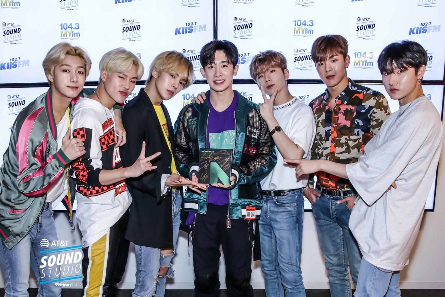 Monsta X at KIIS FM's AT&T Sound Studio