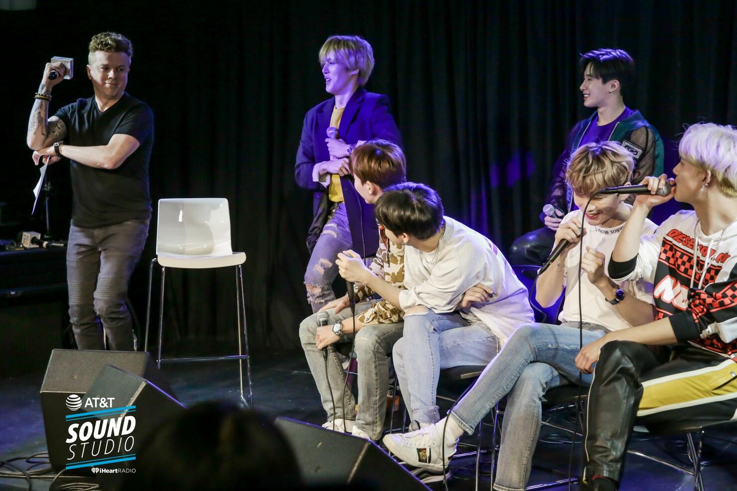 Monsta X at KIIS FM's AT&T Sound Studio