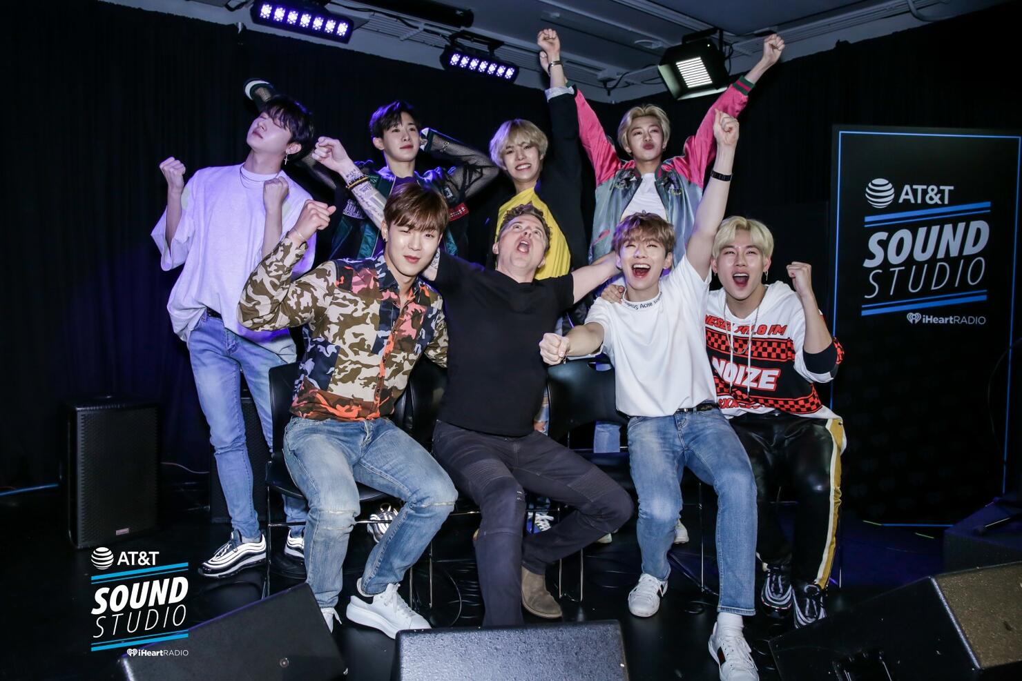 Monsta X at KIIS FM's AT&T Sound Studio