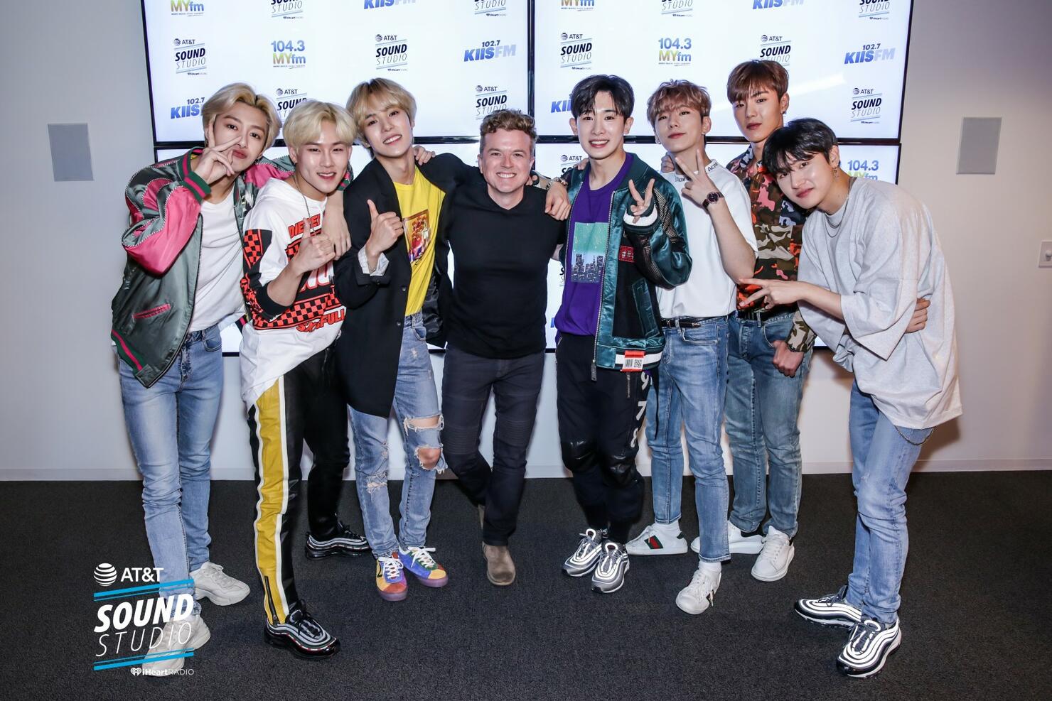 Monsta X at KIIS FM's AT&T Sound Studio