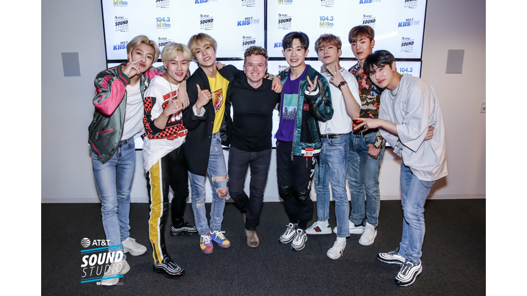 Monsta X at KIIS FM's AT&T Sound Studio