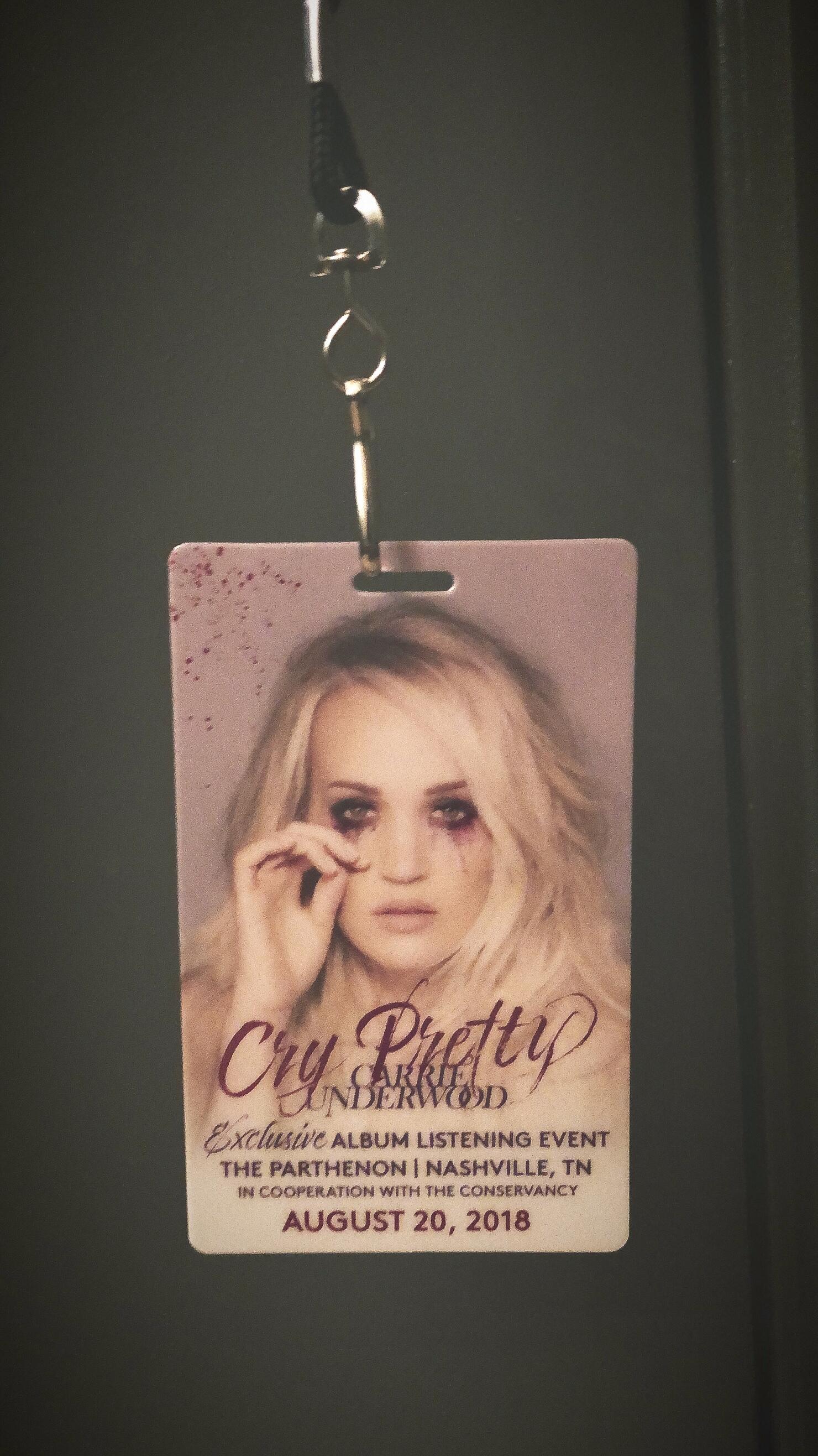 Cry Pretty Credentials. 