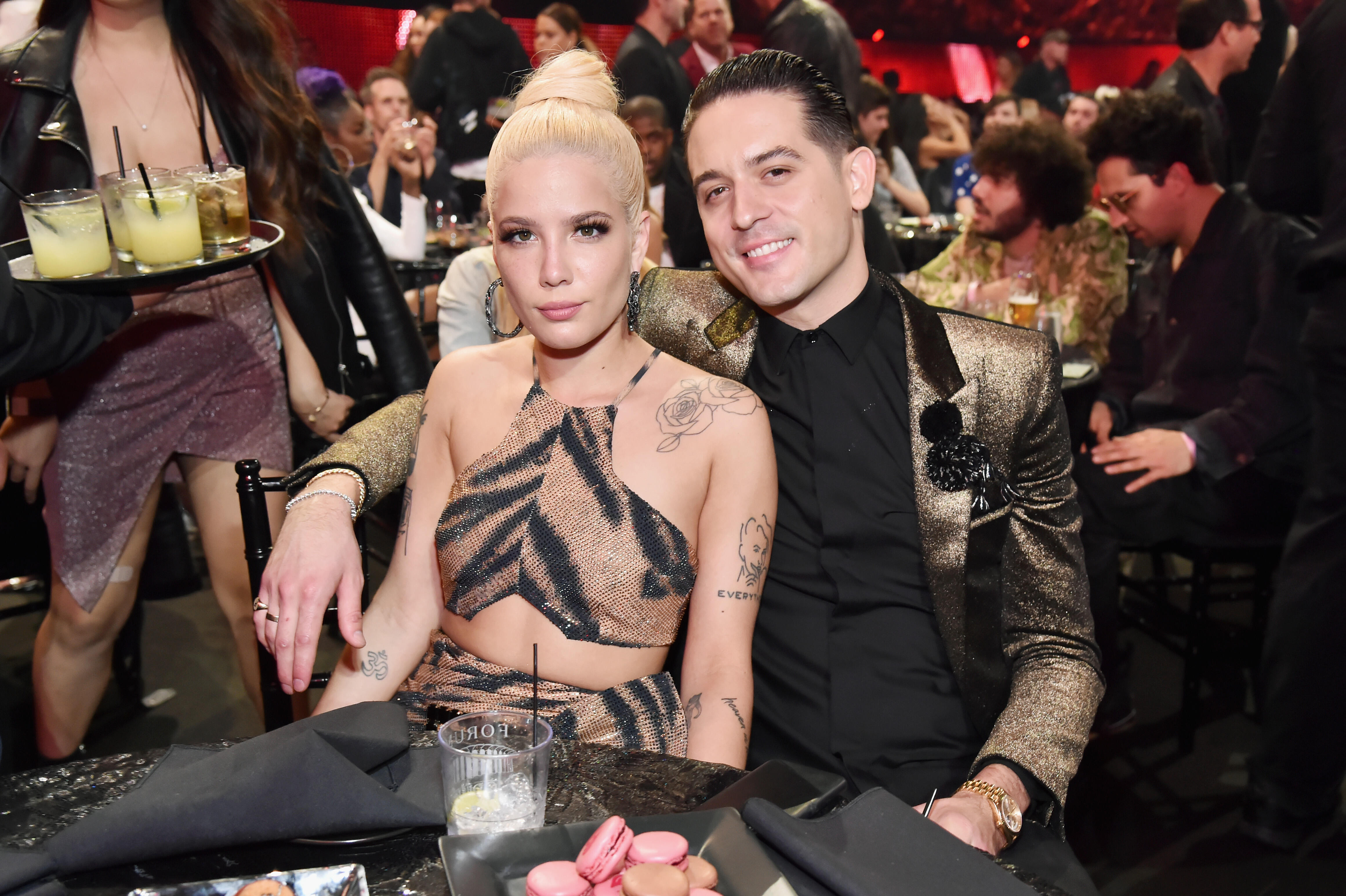 Are G-Eazy and Halsey Back Together? Inside Their VMAs Night Out | iHeartRadio