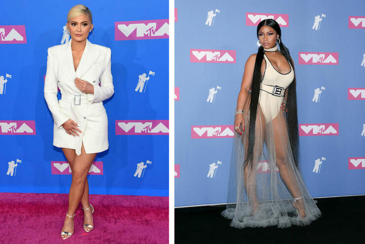 kylie jenner literally ran away from nicki minaj on the vmas red carpet - nicki minaj instagram followers live count