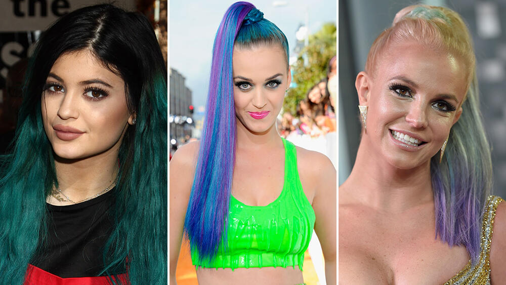 Celebs Who Rocked Rainbow Hair: Kylie Jenner, Joe Jonas and More