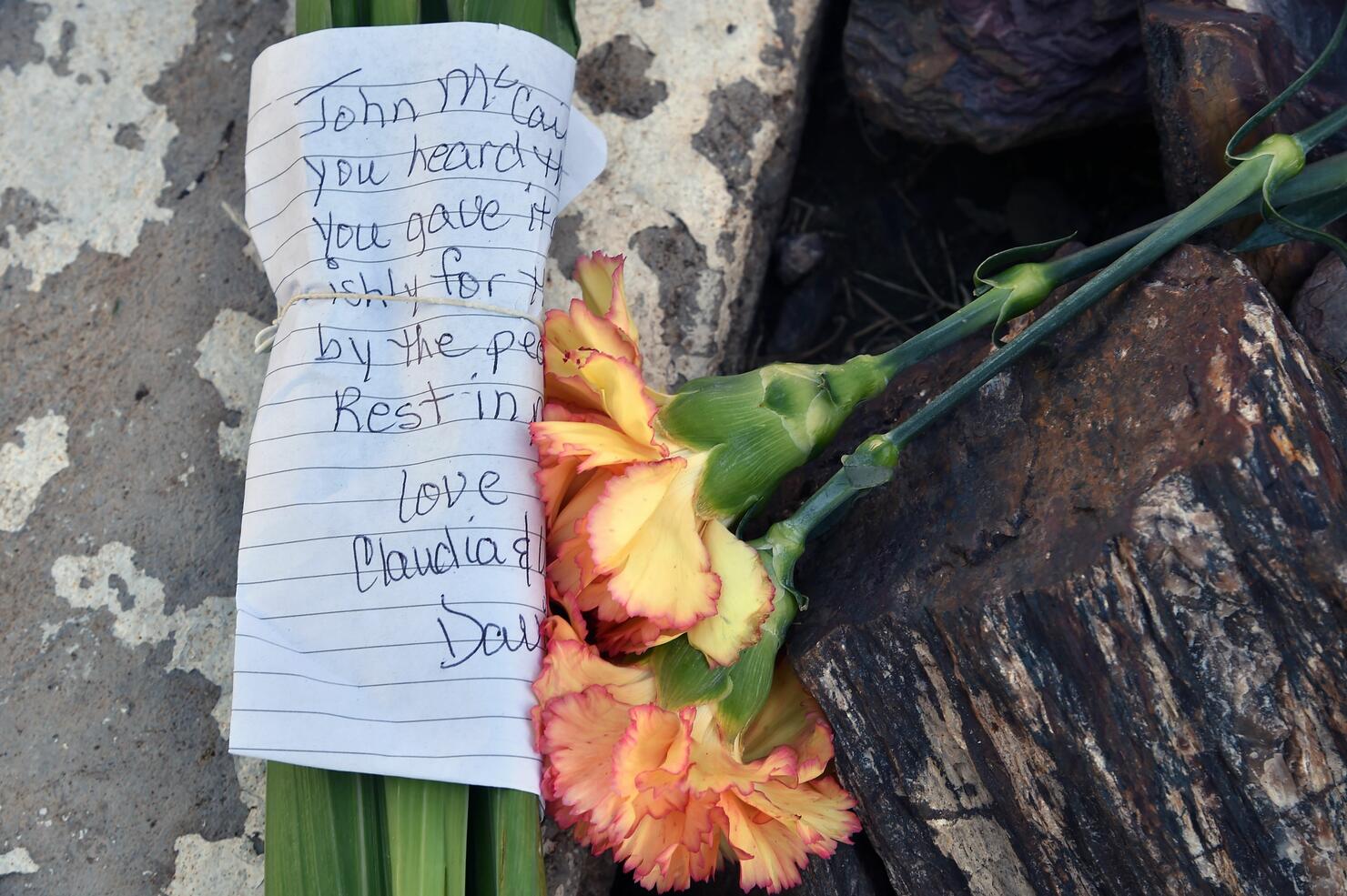 Arizonans Mourn The Death Of John McCain