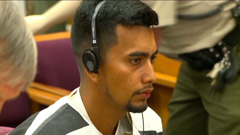 Cristhian Rivera in court, charged with the murder of Mollie Tibbetts
