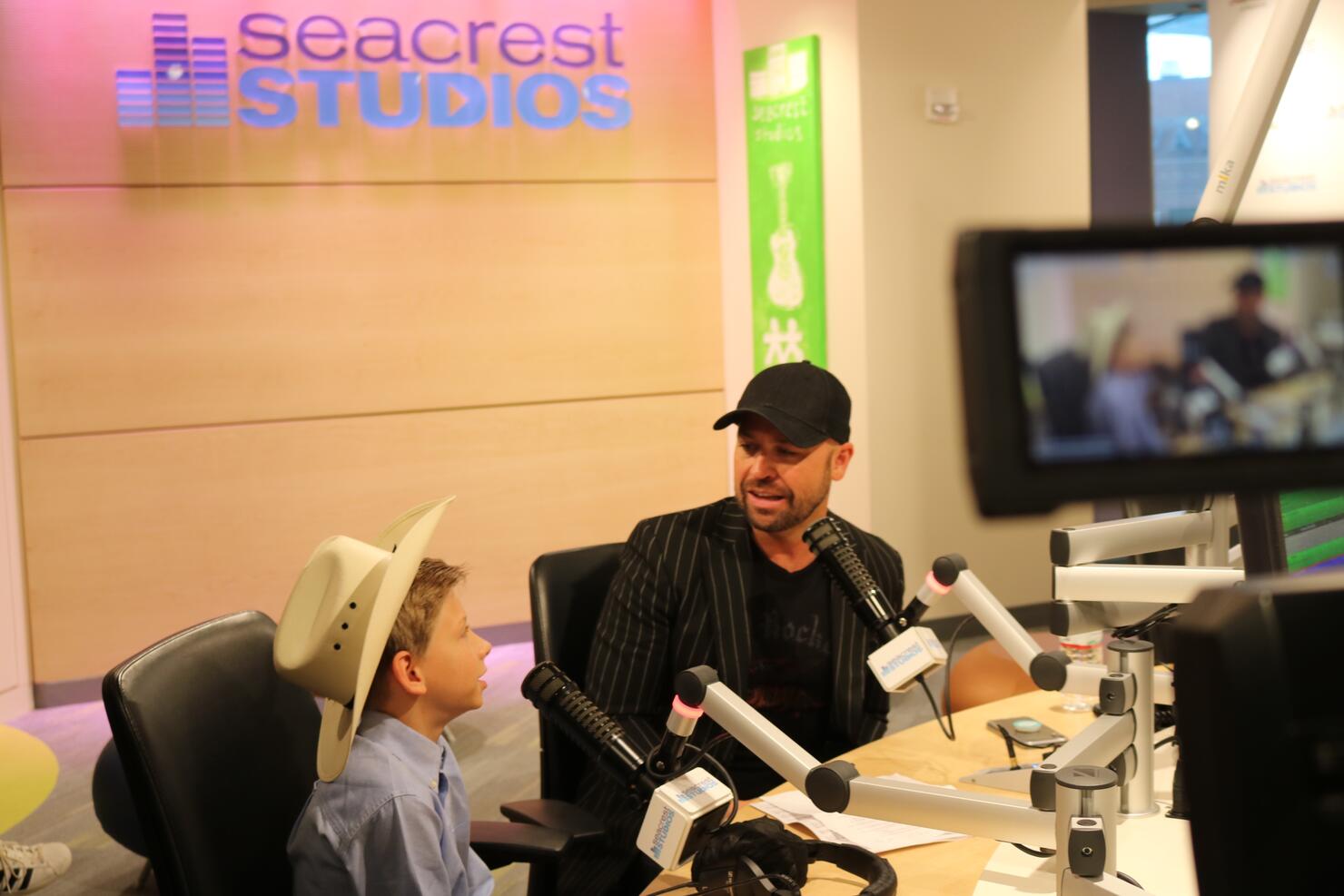 Mason Ramsey and Cody Alan At Vanderbilt Medical Center's Ryan Seacrest Studios