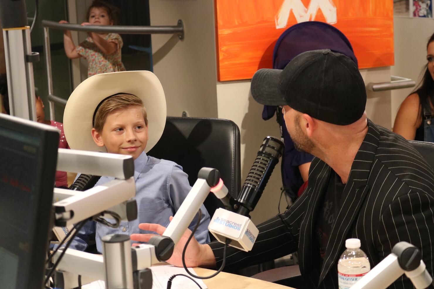 Mason Ramsey and Cody Alan At Vanderbilt Medical Center's Ryan Seacrest Studios