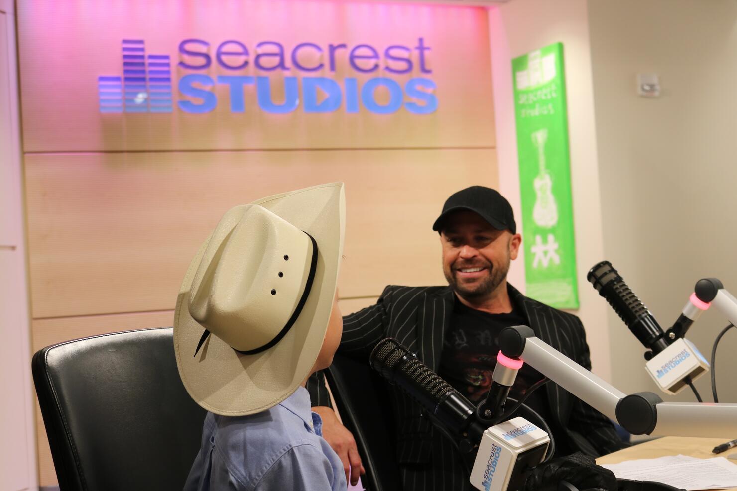 Mason Ramsey and Cody Alan At Vanderbilt Medical Center's Ryan Seacrest Studios