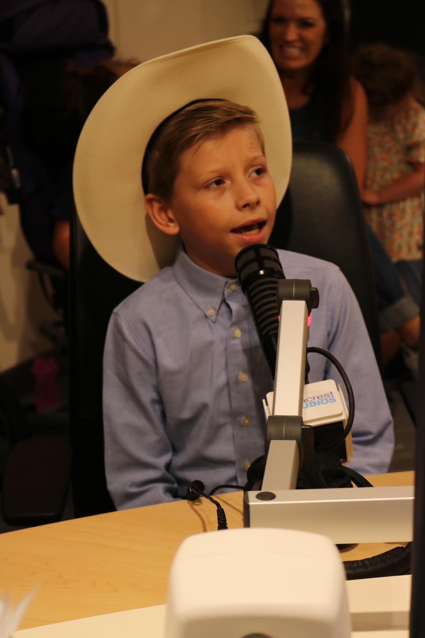 Mason Ramsey At Vanderbilt Medical Center's Ryan Seacrest Studios