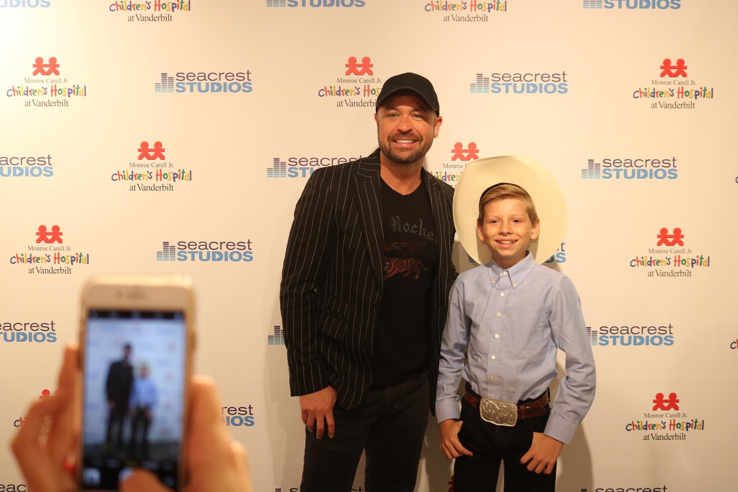 Mason Ramsey and Cody Alan At Vanderbilt Medical Center's Ryan Seacrest Studios