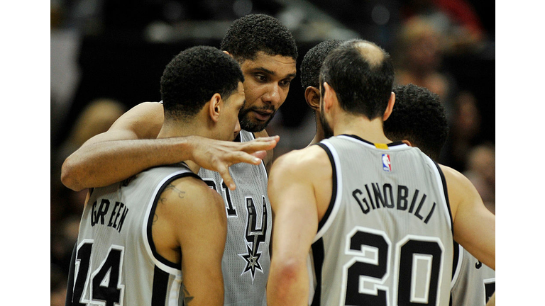 Tim Duncan, Manu Ginobili and Danny Green