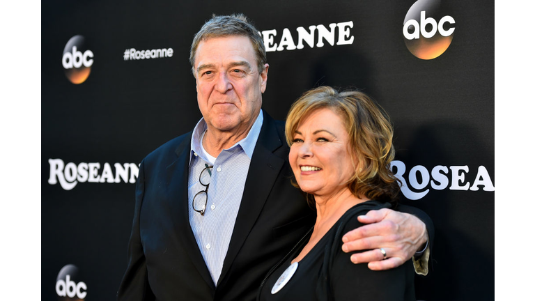 Roseanne Barr and John Goodman