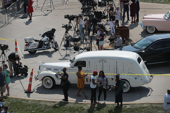 Aretha Franklin's Public Viewing