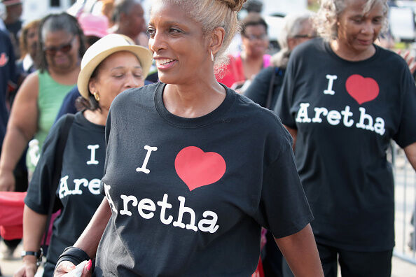 Aretha Franklin's Public Viewing