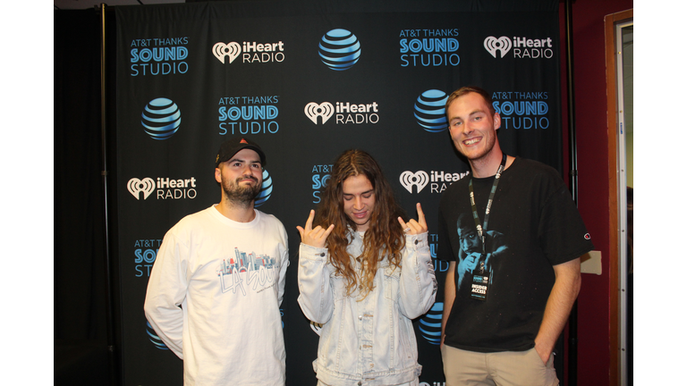Yung Pinch in the AT&T Thanks Sound Studio at KUBE 93.3
