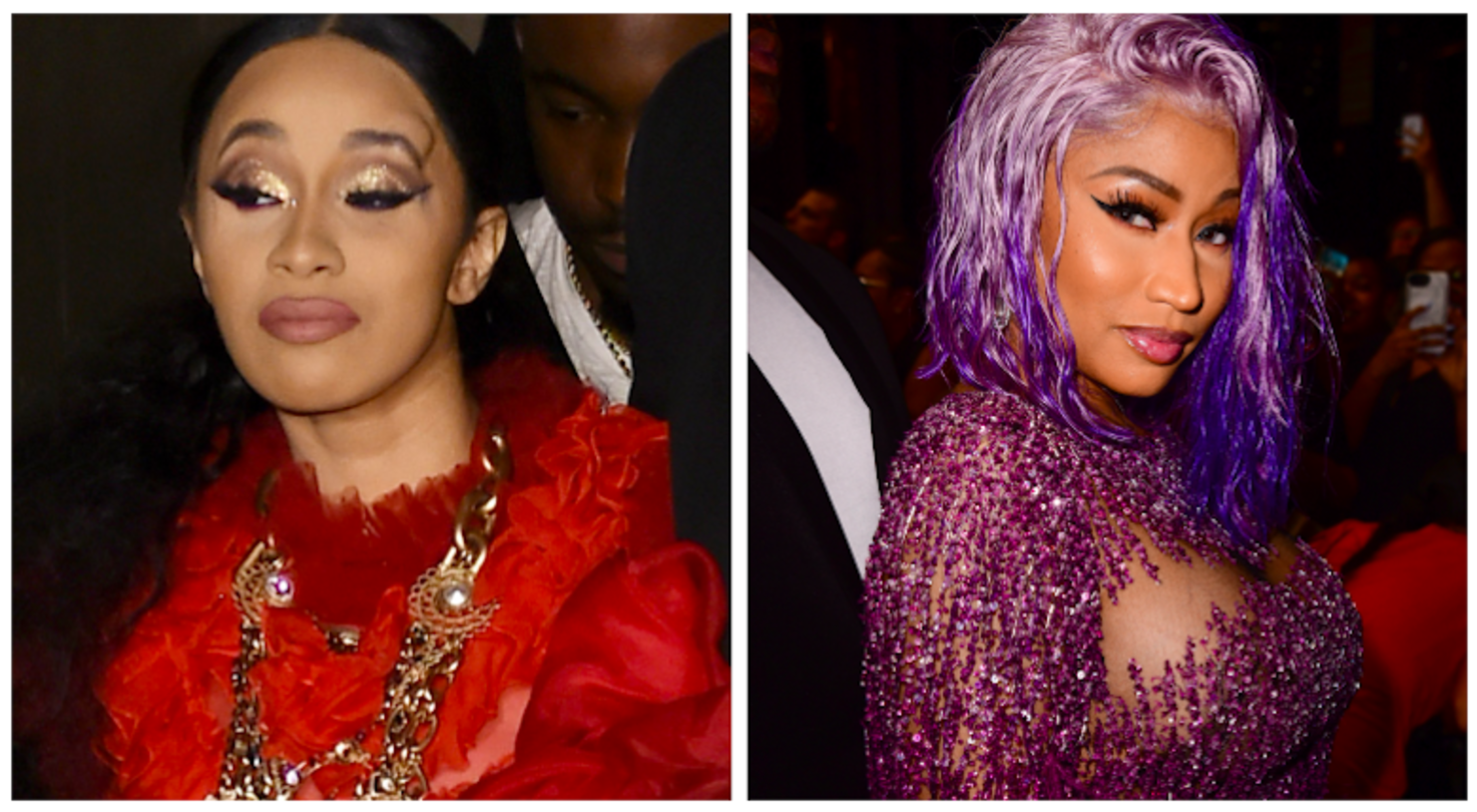 Cardi B Attacks Nicki Minaj Throws Shoe At Harpers Bazaar Icons Party Iheart