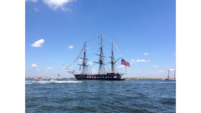 USS Constitution during it's annual 4th of July turnaround cruise. (Credit Shaqnanies/iStock/Getty Images Plus)