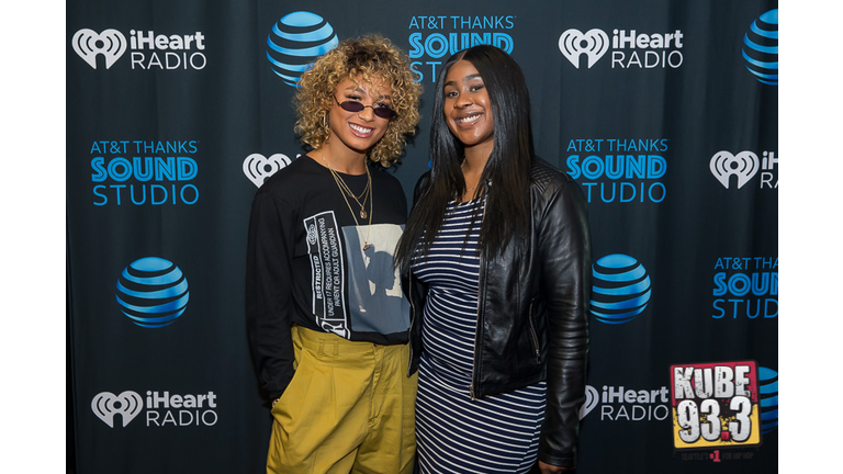 DaniLeigh in the AT&T Thanks Sound Studio at KUBE 93.3