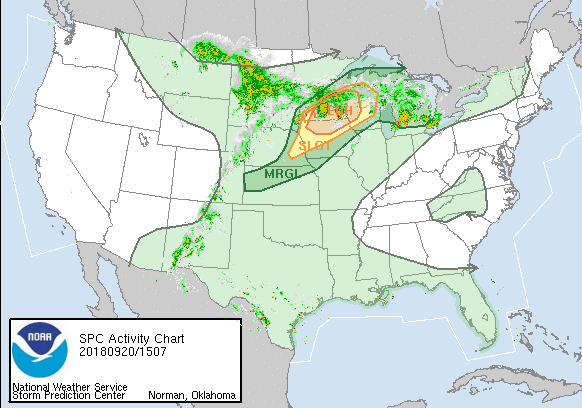 NOAA National Weather Service Severe Storm Prediction Center