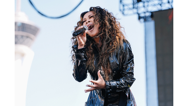 Evvie McKinney performs at the Daytime Stage at the iHeartRadio Music Festival