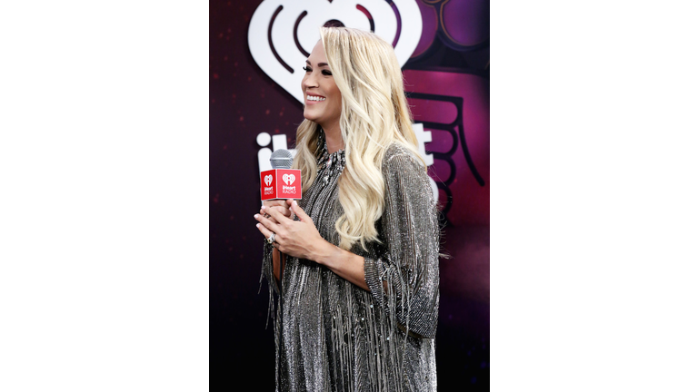 Carrie Underwood backstage at the 2018 iHeartRadio Music Festival
