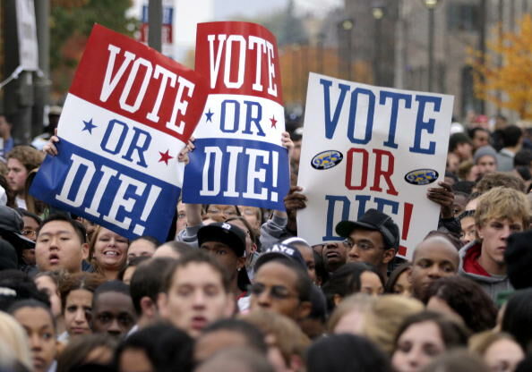 "Vote or Die" voter registration rally at Wayne State University