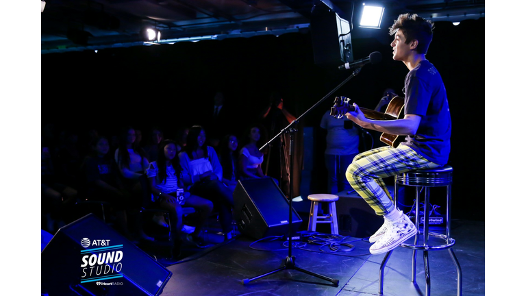 Asher Angel In KIIS FM's AT&T Sound Studio