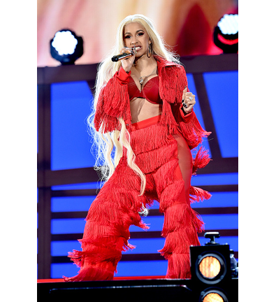 Cardi B turned herself in to police this morning.
