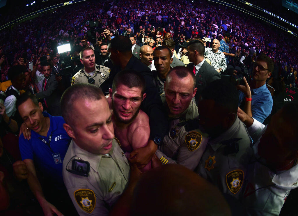 WATCH: All hell broke out last night after Khabib def McGregor at UFC 229 - Thumbnail Image