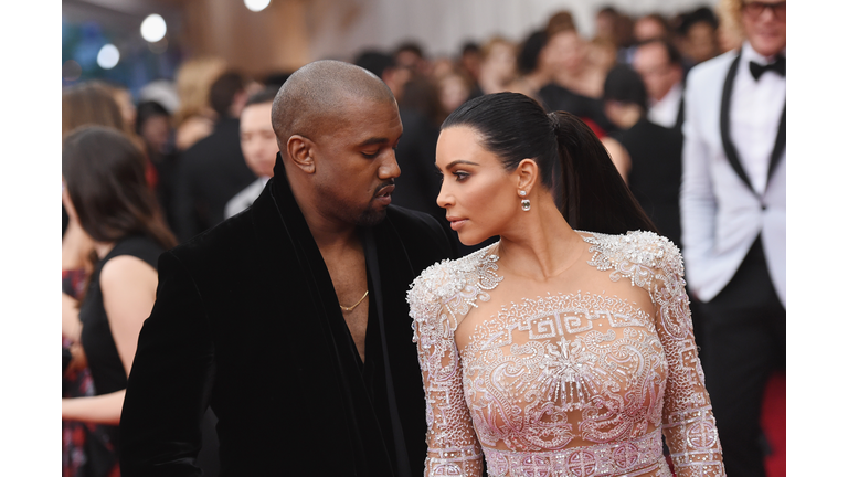 China: Through The Looking Glass' Costume Institute Benefit Gala - Alternative Views NEW YORK, NY - MAY 04: Kanye West (L) and Kim Kardashian attend the 'China: Through The Looking Glass' Costume Institute Benefit Gala at the Metropolitan Museum of Art on May 4, 2015 in New York City. (Photo by Mike Coppola/Getty Images)